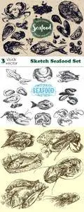 Vectors - Sketch Seafood Set