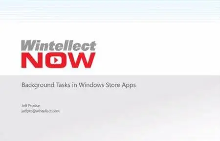 Background Tasks in Windows Store Apps
