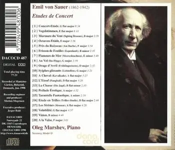 Oleg Marshev - Emil von Sauer: Etudes de Concert (1998)