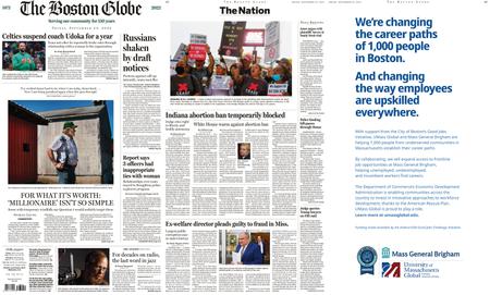 The Boston Globe – September 23, 2022