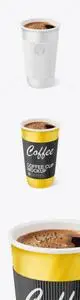 Paper Coffee Cup With Holder Mockup 78700