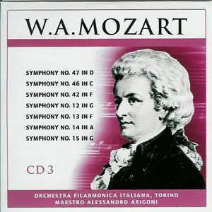W.A.Mozart - 46 Symphonies (Alessandro Arigoni) CD3 of 10