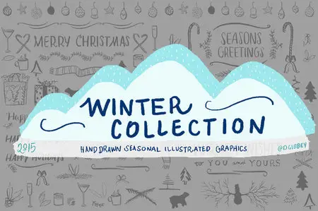 CreativeMarket - Winter Graphics Collection