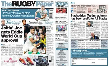 The Rugby Paper – November 25, 2018