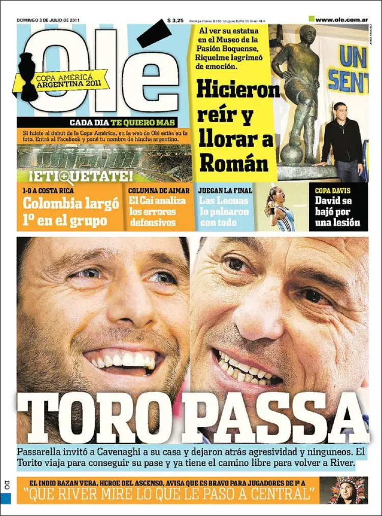 Diario Ole - 3 de Julio 2011