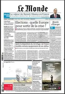 Le Monde du  7 & 8 Juin 2009 + SUPPL TV