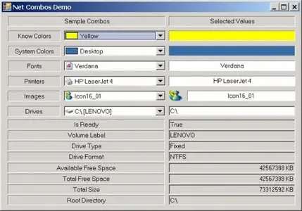 .NET Combos Controls v2.0.3191