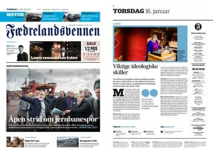 Fædrelandsvennen – 16. januar 2020