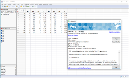 SAS JMP Statistical Discovery 15.2.1 Pro (Exp. Dec 30, 2023)
