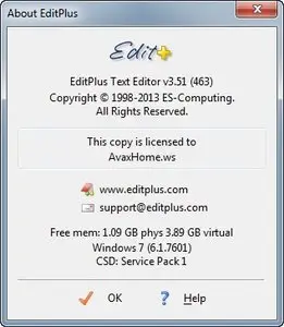 ES-Computing EditPlus 3.51.463