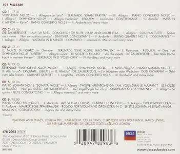 Various Artists - 101 Mozart (2016) {6CD Box Set Decca 478 2963 rel 2011}