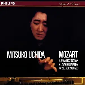 Mitsuko Uchida - Wolfgang Amadeus Mozart: 4 Piano Sonatas KV 280, 281, 282 & 283 (1988)