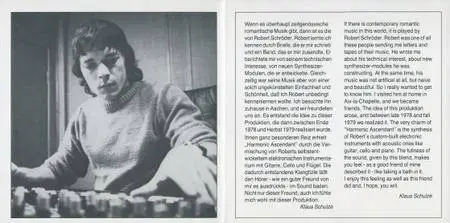 Robert Schroeder - Harmonic Ascendant (1979) {Racket Records CD 715020 rel 1990}