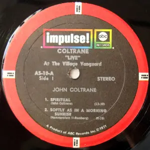 John Coltrane - Live! at the Village Vanguard (Impulse! Stereo A-10) Vinyl rip 24-bit/96kHz + Redbook 