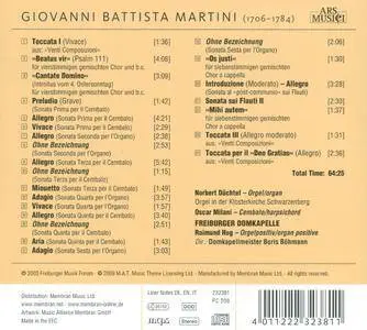 Norbert Düchtel, Oscar Milani, Freiburger Domkapelle - Giovanni Battista Martini: Sacred Vocal Music (2009)