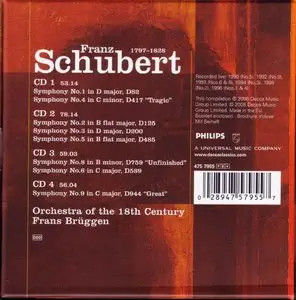 Schubert: Complete Symphonies / Orchestra of the Eighteenth Century, Frans Bruggen (2006)