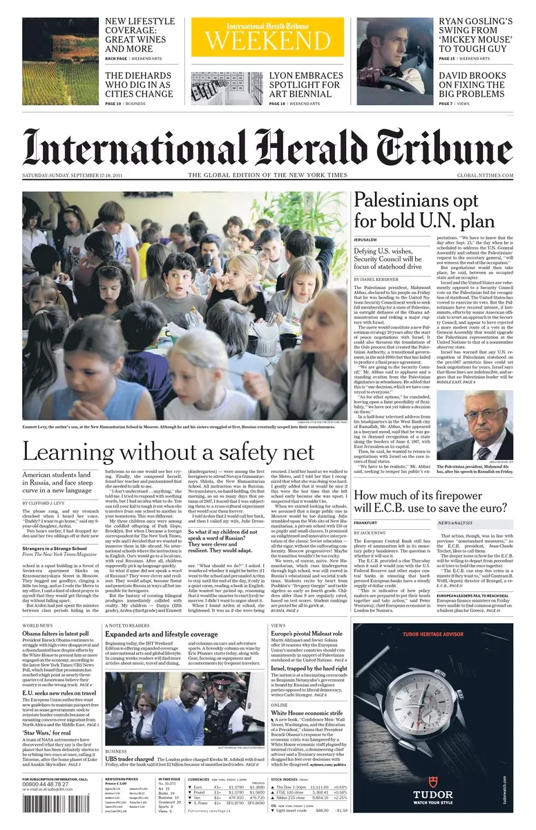 International Herald Tribune (17.09.2011)