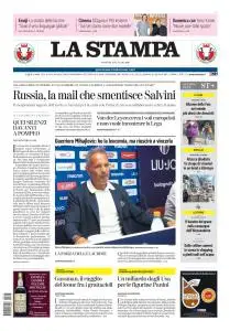 La Stampa Torino Provincia e Canavese - 14 Luglio 2019