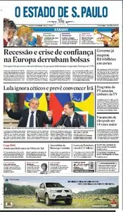Jornal O Estado de SP em PDF, Sábado, 15 de Maio de 2010