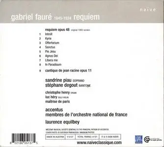 Sandrine Piau, Stéphane Degout, Accentus, Laurence Equilbey - Fauré: Requiem, Cantique de Jean Racine (2008)