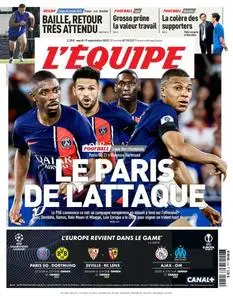 L’equipe du Mardi 19 Septembre 2023