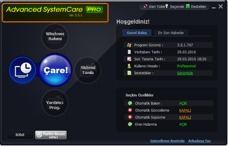 Advanced SystemCare Pro v3.5.1.707  Multilanguage  Portable