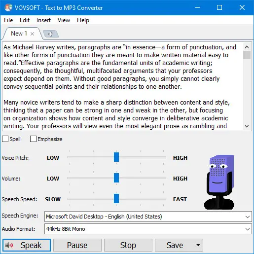 VovSoft Text to MP3 Converter 3.2.0 + Portable