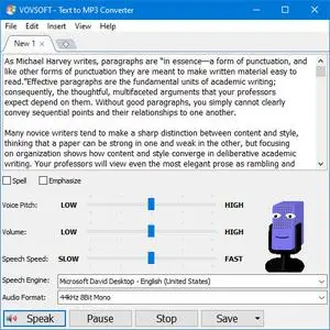 VovSoft Text to MP3 Converter 2.5.0 + Portable