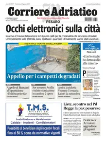 Corriere Adriatico Pesaro - 29 Giugno 2025