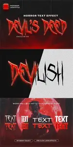 Horror Text Effect - Photoshop Layer Styles