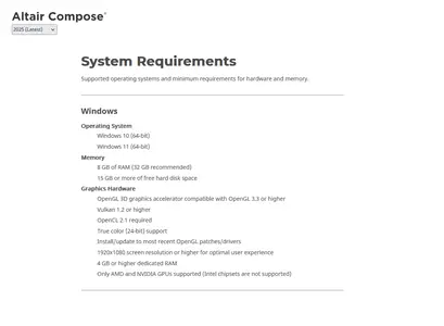 Altair Compose 2025.0