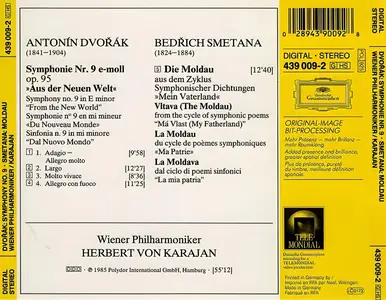 Herbert von Karajan, Wiener Philharmoniker - Antonín Dvořák: Symphony No. 9; Bedřich Smetana: Moldau (1985)