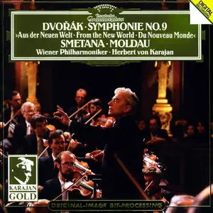 Herbert von Karajan, Wiener Philharmoniker - Antonín Dvořák: Symphony No. 9; Bedřich Smetana: Moldau (1985)