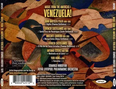 Domingo Hindoyan, Royal Liverpool Philharmonic Orchestra - Music from the Americas I: Venezuela! (2024)