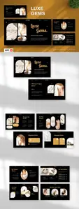 Luxe Gems - Jewelry Powerpoint SD88LR2