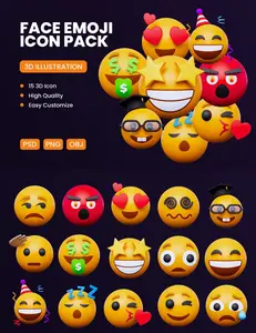 EE - Collection Emoji 3D Icon Pack NWBWKLS