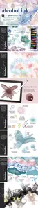 Amazing Alcohol Ink Brushes & Color Palettes for Procreate