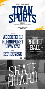 EE - Titan Sport - Bold, Strong Font Family J73M3DE