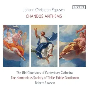 Robert Rawson, The Harmonious Society of Tickle-Fiddle Gentlemen - Johann Christoph Pepusch: Chandos Anthems (2023)
