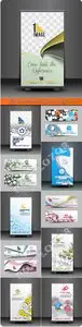 Corporate business roll up banner design vector 2