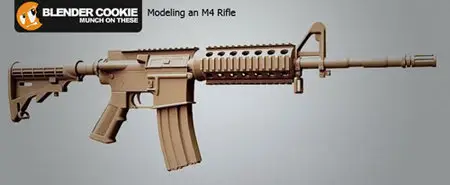 BlenderCookie: Modeling an M4 Rifle in Blender [repost]