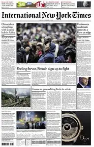 International New York Times - 27 November 2015