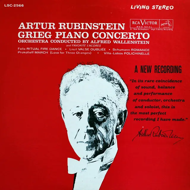 Artur Rubinstein - Grieg: Piano Concerto (1962) 24-Bit/96-kHz Vinyl Rip