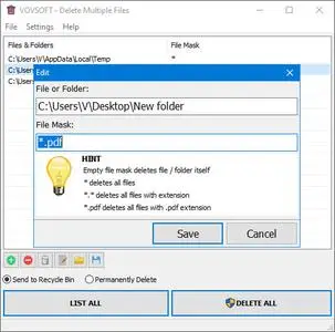VovSoft Delete Multiple Files 1.5 Multilingual + Portable