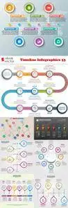 Vectors - Timeline Infographics 53