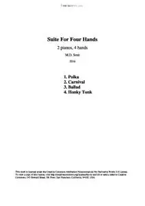 Suite for four hands (2 pianos). Complete