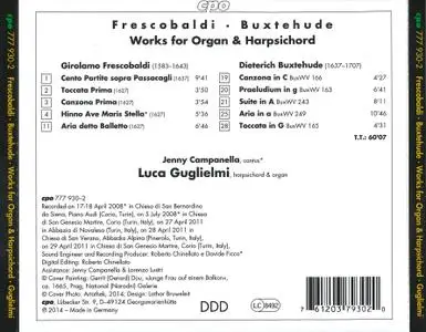 Luca Guglielmi - Frescobaldi, Buxtehude: Works for Organ & Harpsichord (2014)