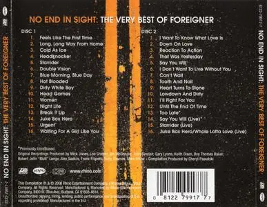 Foreigner - No End In Sight: The Very Best Of Foreigner (2008)