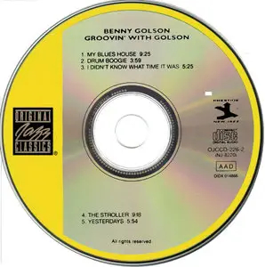 Benny Golson - Groovin' With Golson (1959) {Prestige OJCCD-226-2 rel 1992}