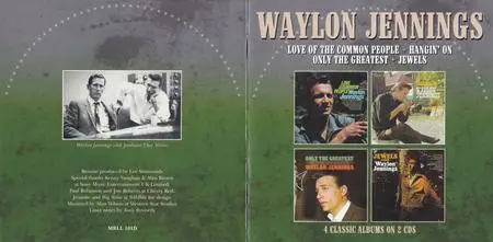 Waylon Jennings - Love Of The Common People + Hangin' On + Only The Greatest + Jewels (2022)
